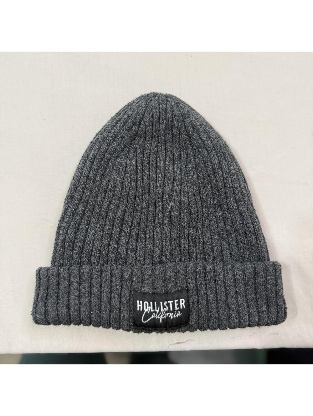 Hollister California Gray Children's Ribbed Knit Beanie Hat